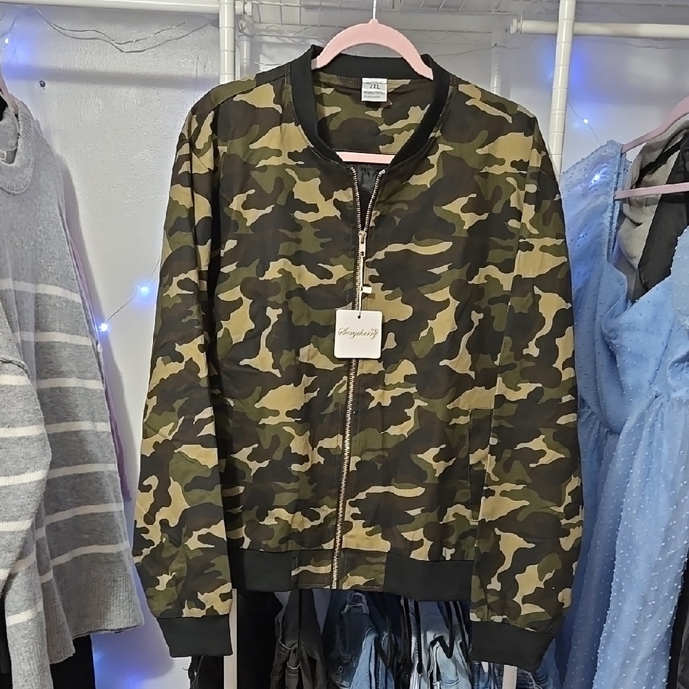 Camouflage Bomber Jacket